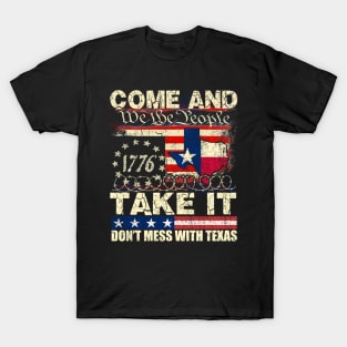 Come and Take It, We the People American Flag Texas T-Shirt